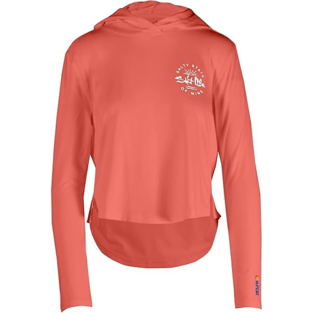 NWT Salt Life PFG Vapor Seaglass Bay Lightweight Performance Cropped Hoodie